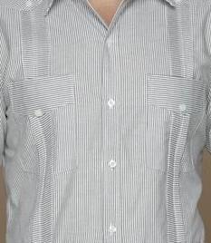 Pin Stripe Guayabera - Short Sleeve