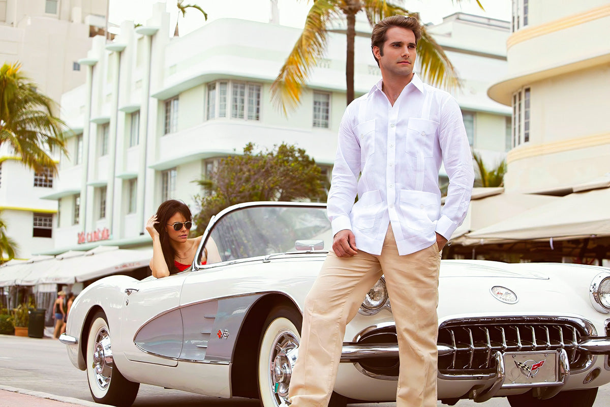 Discover the White Guayabera: The Classic Attire of the Caribbean Ramon Puig Guayaberas Discover the White Guayabera: The Classic Attire of the Caribbean Ramon Puig Guayaberas