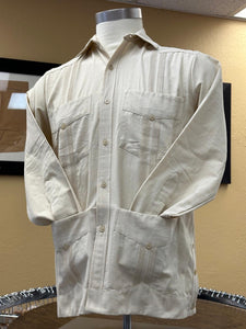 Cotton Guayabera - Long Sleeve