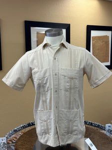 Cotton Guayabera - Short Sleeve