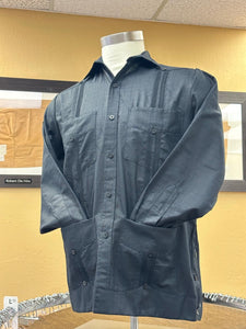 Cotton Guayabera - Long Sleeve