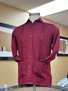 Cotton Guayabera - Long Sleeve