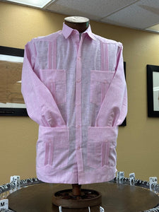 Classic Cotton Guayabera - Long Sleeve