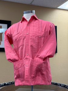 Cotton Guayabera - Long Sleeve