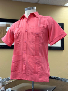 Cotton Guayabera - Short Sleeve