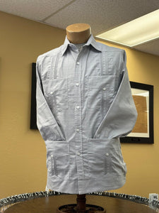 Cotton Guayabera - Long Sleeve