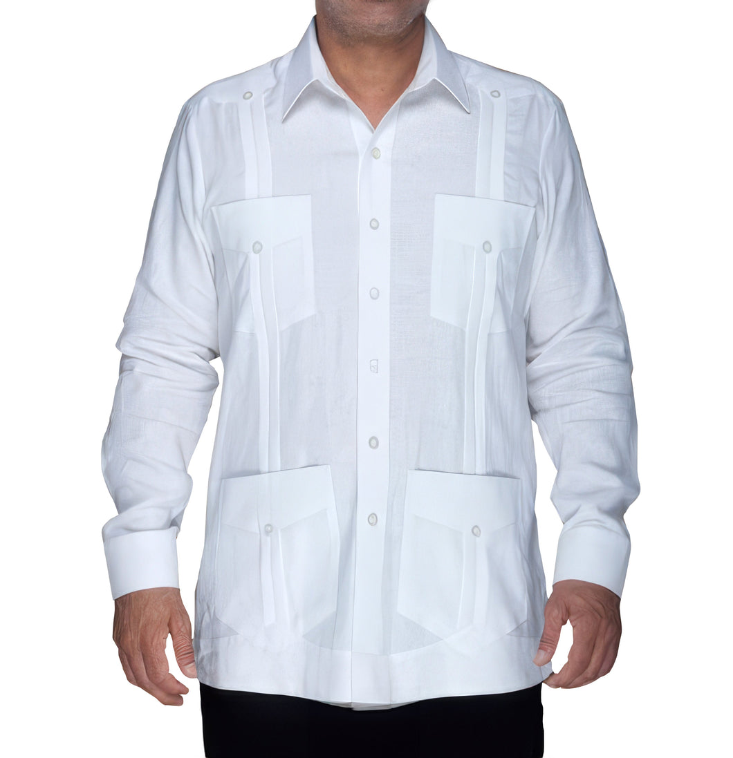 Supreme Guayabera Sizes S - Long Sleeve