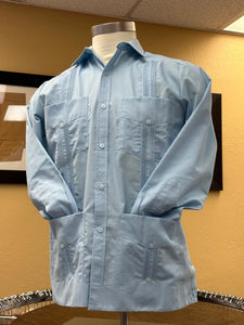 Cotton Guayabera - Long Sleeve