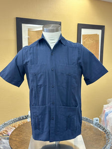 Cotton Guayabera - Short Sleeve