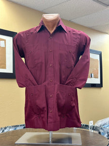 P - 65% P - 35% C Guayabera - Reg - Long Sleeve