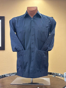 P - 65% P - 35% C Guayabera - Reg - Long Sleeve