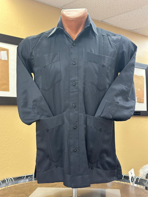 P - 65% P - 35% C Guayabera - Reg - Long Sleeve