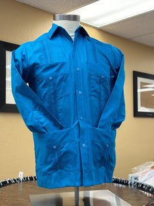 Cotton Guayabera - Long Sleeve