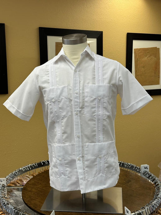 Cotton Guayabera - Short Sleeve